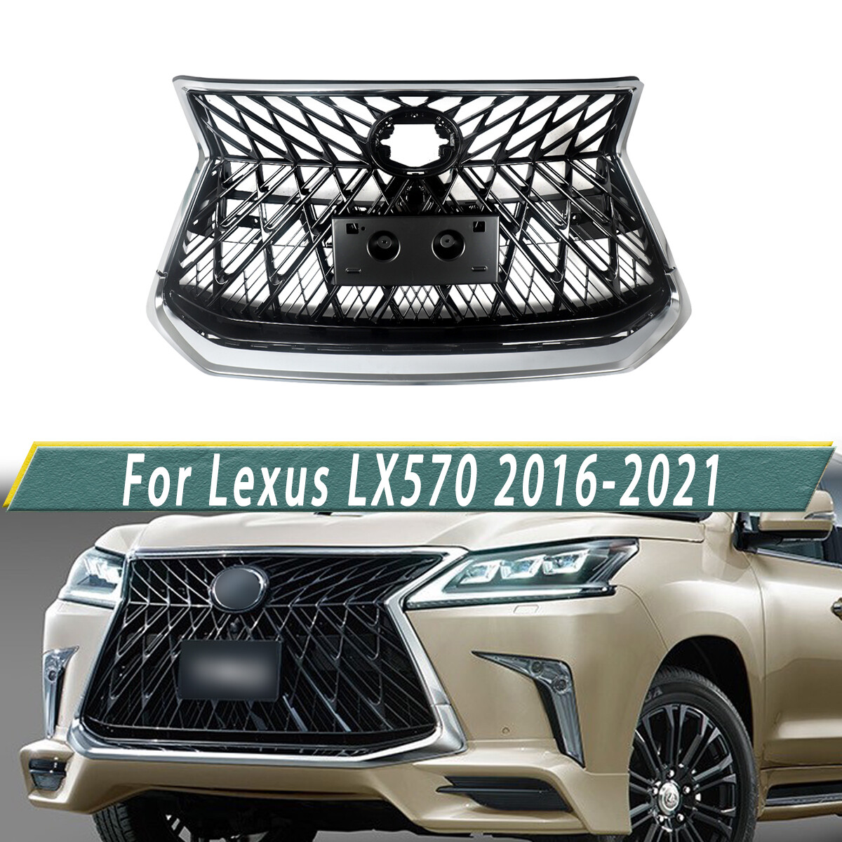 For Lexus LX570 2016-2021 S Sport Style Front Grille