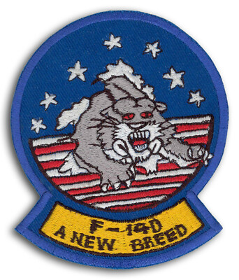 US Navy Aviation F-14D Tomcat Fighter Aircraft A New Breed Patch 4'' x 3 1/2''