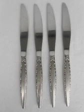 Vintage Silverware MCM Oneida Community Venetia Stainless 4 SET Table Knife DWR 