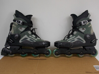 Vintage Rollerblades Mens Size US 12.5  inline Skates ABT 2 brake black hole whe