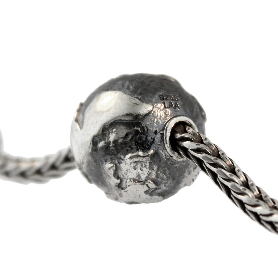 Auténtico Trollbeads Plata de Ley 11520 Big Earth:1 RETIRADO Foto 2 de 3