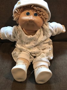 Vintage 1978 1982 Cabbage Patch Kids Doll Light Brown Hair With