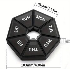 1 pc Medicine storage Container With 7 Slots