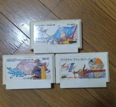SYY80 Nintendo Famicom Final Fantasy 1 2 3 3Games  japan SET ship free NFC