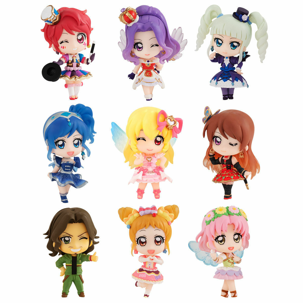 NEW Bandai Aikatsu! Assort star Anis set Da Yeah 50mm PVC NEW Bandai Aikatsu! Assort star Anis set Da Yeah 50mm PVC