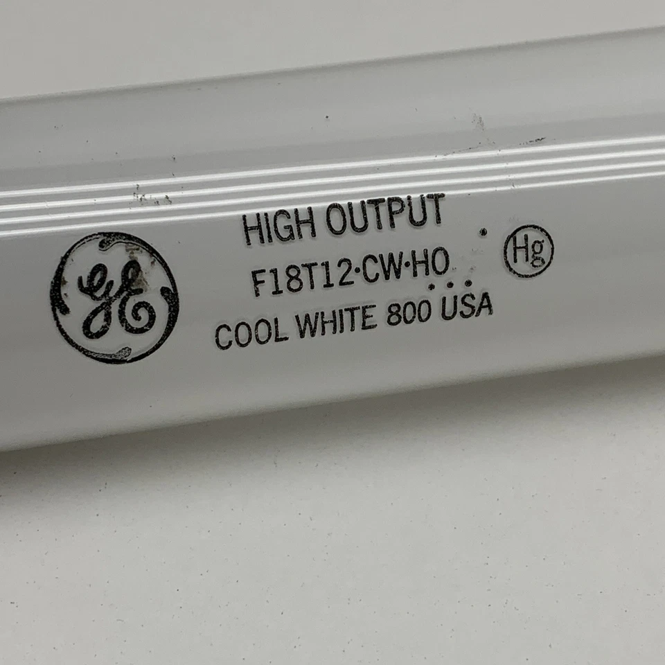 (2-Pack) GE F18T12/CW/HO Fluorescent 30W Lamp Light Bulb Cool White 16" USA Made - Image 3 of 4