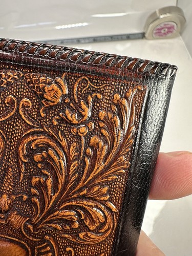 Spanish Leather Art Passport Wallet By J. De Pablo Blanco Tooled In Spain - Picture 18 of 23