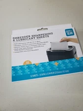 Pen + Gear Self-Lubricating Paper Shredder Sharpening Sheets 12 count NEW 