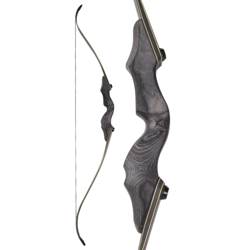 25-60lbs Recurve Bow 60" Takedown Hunting Bow Archery Target Shoot BLACK HUNTER - Picture 5 of 19