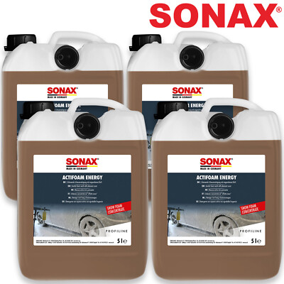 4x SONAX PROFILINE ActiFoam Energy Schaumreiniger Foam Snowfoam Aktivschaum 5L