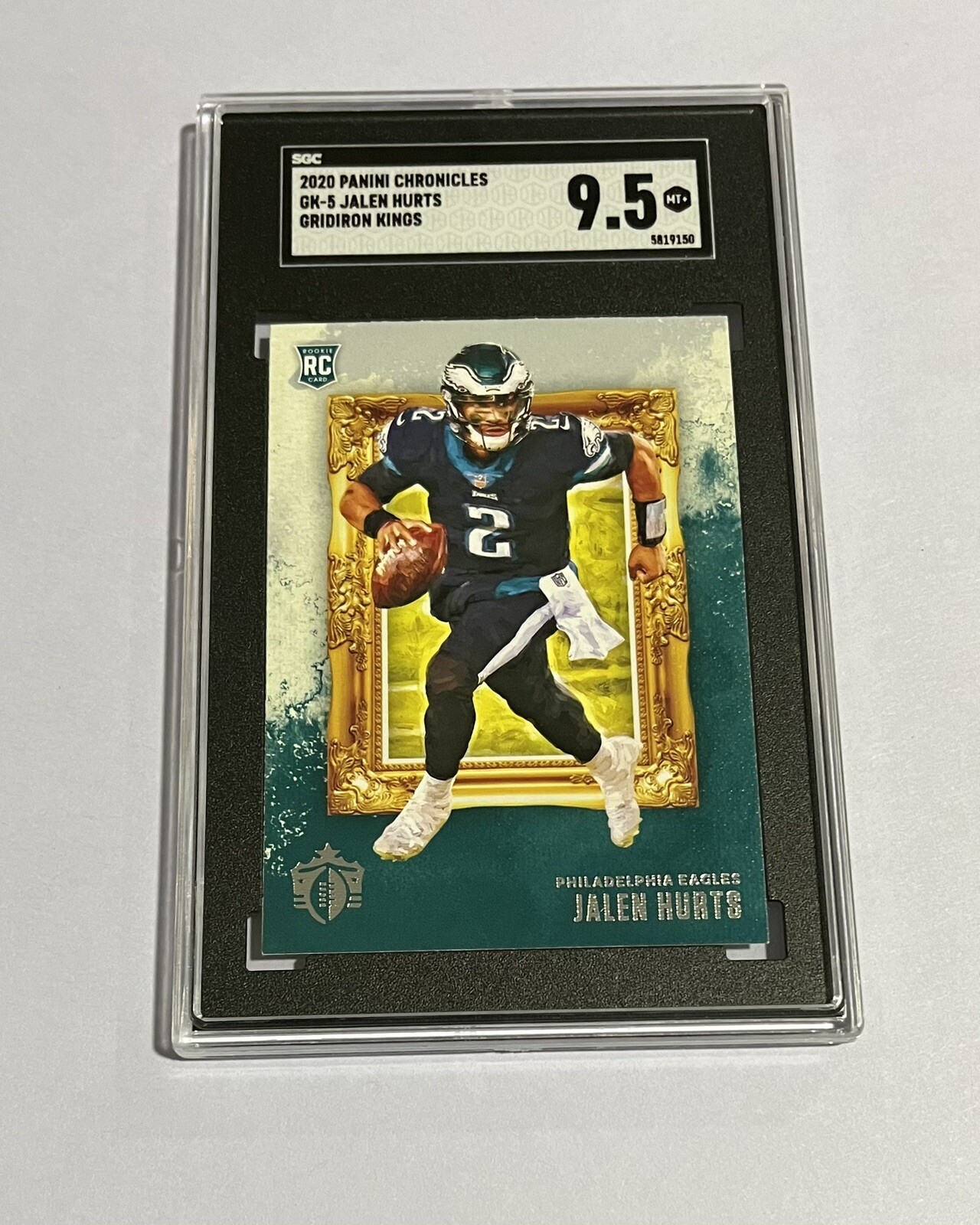 Jalen Hurts Rookie SGC 9.5 MT+ 2020 Panini Chronicles Gridiron Kings GK-5 Eagles