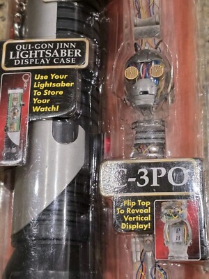 1999 Star Wars Episode I C-3po Collector Watch and Lightsaber