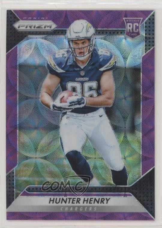 2016 Panini Prizm Rookie Purple Scope Prizm /99 Hunter Henry #262 Rookie RC