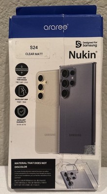 araree Nukin Clear Matt Case For Samsung Galaxy S24 New Open Box READ