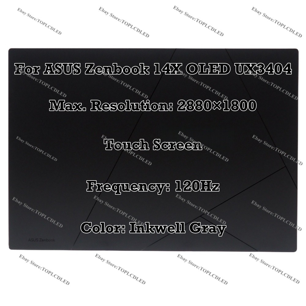 For ASUS Zenbook 14X OLED UX3404VC-M9096W Touch LCD Display Complete Assembly