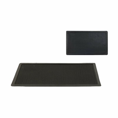 Zerbino Blu, Nero Poliammide 300 x 120 0.9 cm vidaXL