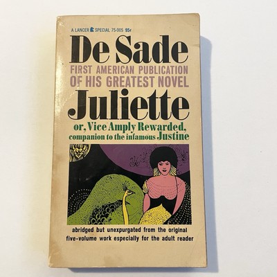 Juliette by Marquis De Sade - 1964 First Edition Lancer Vintage Rare Paperback