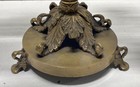 Brass Candelabra Hollywood Regency Style Beaded Prisms Decor India Ornate — photo 5