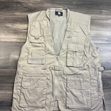 Rothco Vest Mens Medium Tan utility Sleeveless  Fishing