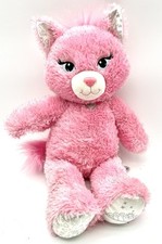 Build-A-Bear Pink Princess Sassy Cat Kitty Sparkly Purrincess Eyelashes