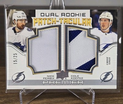 2022-23 Upper Deck Premier Hockey Dual Rookie Patch-Tacular Perbix Koepke /25 RC