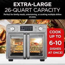 Kitchen Elite 26 Qt Air Fryer Oven KE-AFO-107-26 Stainless Steel