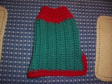 XS Handmade Crocheted Dog Sweater 9 in long