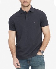 New Tommy Hilfiger 1985 Polo Shirt Regular Fit Large Charcoal Grey NWT Adaptive