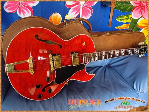Electric Guitar Gibson ES-175D Flame Top Red Made in 2000 S/N 02650506 - Picture 2 of 10