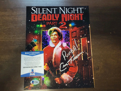Silent Night Deadly Night Part 2 Eric Freeman Signed 8x10 Beckett COA Horror 