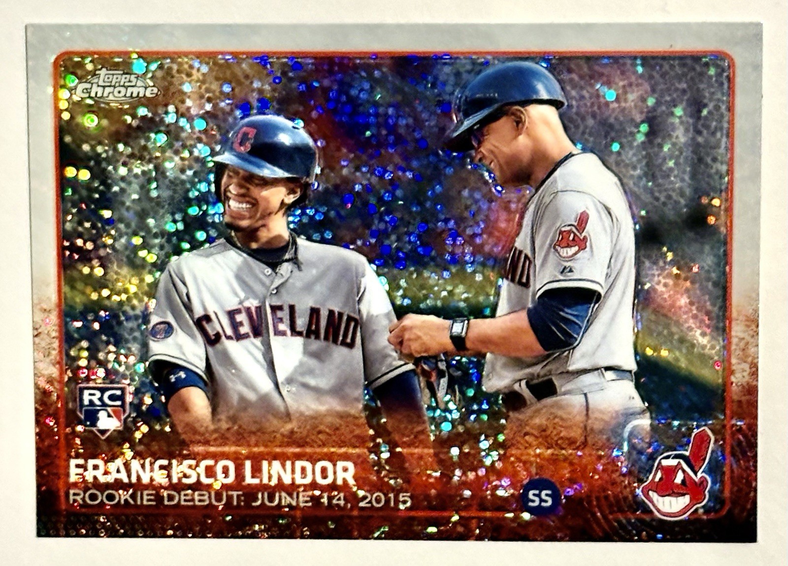2015 Francisco Lindor Topps Chrome Update ROOKIE SPARKLE #286 - NY Mets QTY