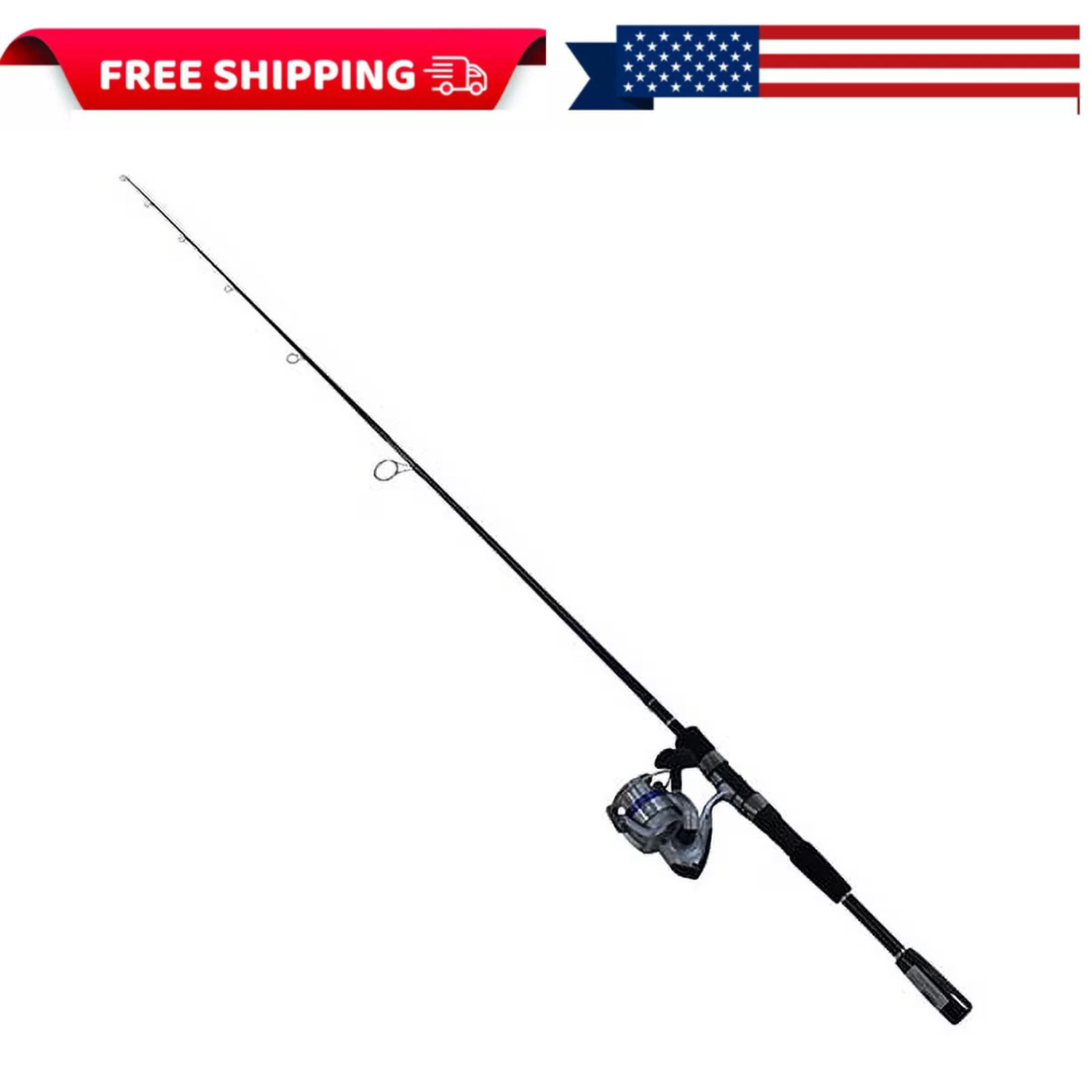 Daiwa D Shock Spinning Combo 6ft6in Rod Reel 10lb Line Bonus Tackle Pack
