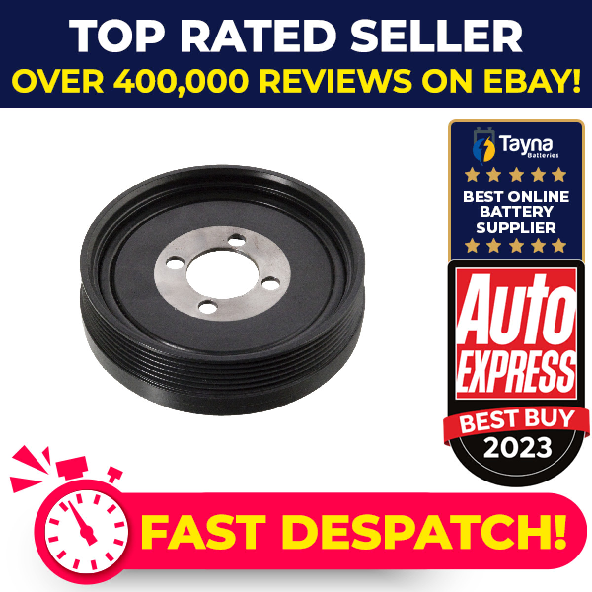 Crankshaft Pulley fits BMW 120 2.0 06 to 13 N46B20B Belt 11237548003 Febi New