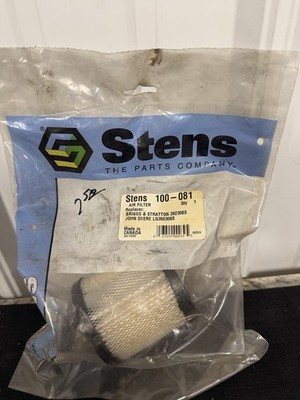 NEW Stens Air Filter 100-081 For B&S 392308S John Deere LG392308S New in Package
