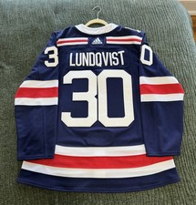 Henrik Lundqvist New York Rangers Adidas 2018 Winter Classic Jersey Size XL (54)