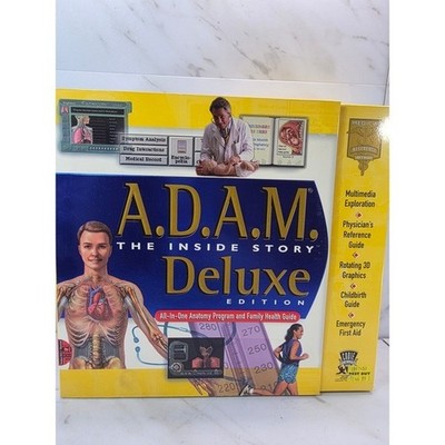 A.D.A.M. The Inside Story Deluxe Edition Anatomy Family Health Guide NOS