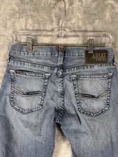 Ariat Jeans Men 29x32 Blue M7 Western Gaviota Wessley Slim Straight Stretch Work