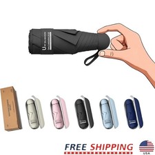 UV Protection Compact Travel Umbrella Mini Windproof Lightweight Sunshade Gift
