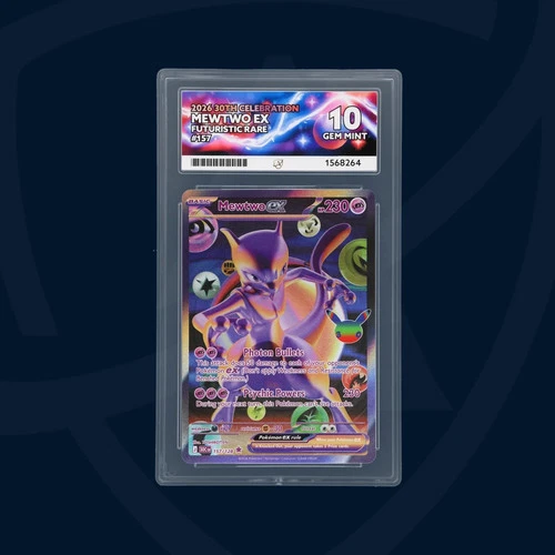 Mewtwo 157/128 Futuristic Rare - 30th Celebration - Ace 10 Graded