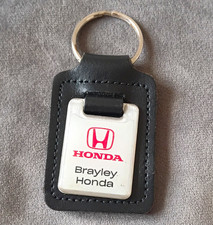 Brayley Honda At Alban's Keyring Black Leather Fob