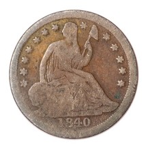 1840-O No Drapery Seated Liberty Half Dime Rare Key Date