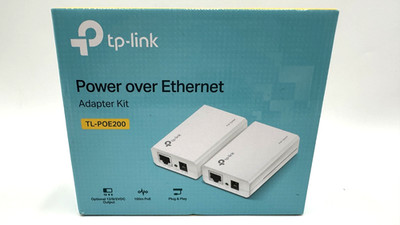 TP-Link TL-POE200   Power over Ethernet Adapter Kit   OVP   Neu