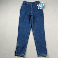 Vintage Gitano Jeans Womens 7/8 23x27 80s Mom High Rise Ankle Zip Tapered