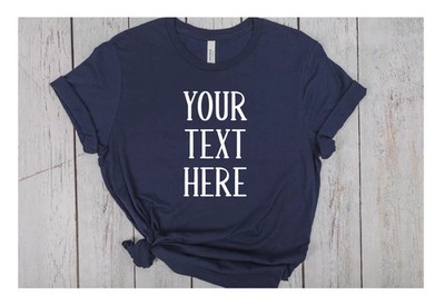 Custom Tri Blend T-Shirt Personalized Graphic Tee