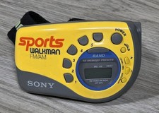 Sony Sports Walkman SRF-M78 Portable FM/AM Radio Headphone - TESTED -
