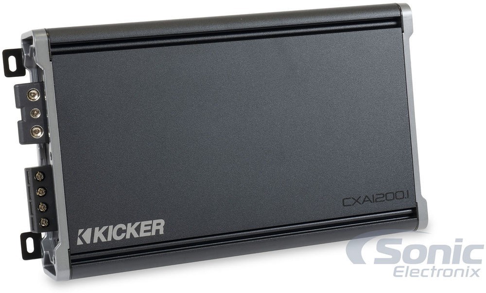 Моноблочный автомобильный усилитель сабвуфера класса D серии Kicker 46CXA12001 CX мощностью 1200 Вт 46490₽
