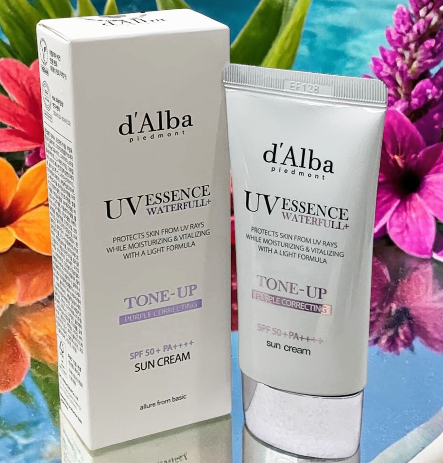 D'ALBA WATERFULL UV ESSENCE TONE-UP VEGAN PURPLE CORRECTING