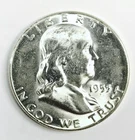 *1955 SILVER FRANKLIN HALF DOLLAR* *GEM BU++* NR #C1822