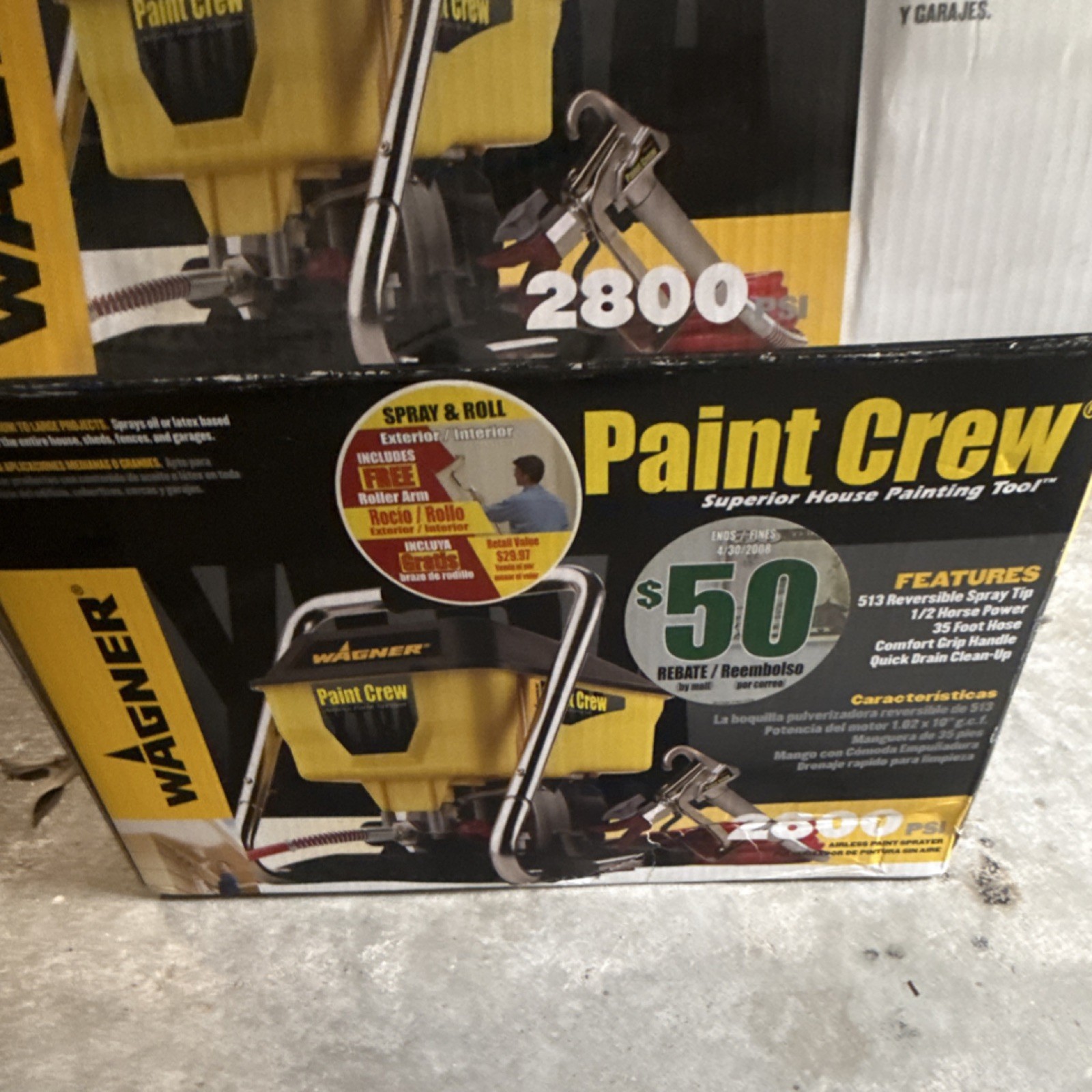 2800 Psi Cart 2 Gal Yellow Ac Hose Spray Gun