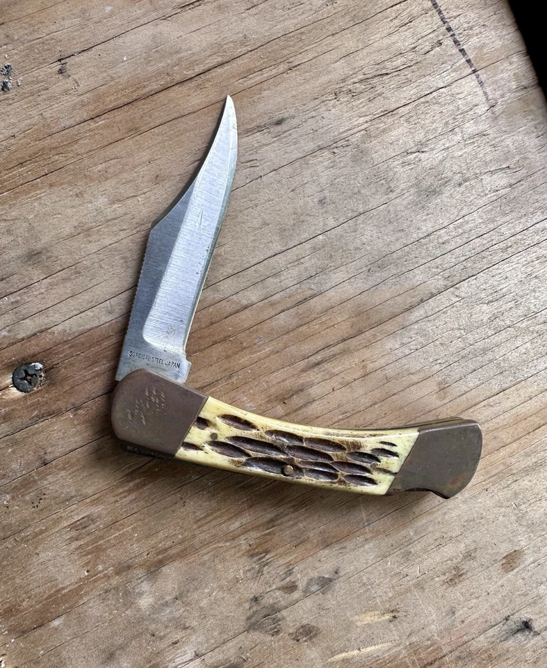 Navaja de bolsillo Parker Cutler Company rara. Blade Art Work Is The Stagge. Foto 2 de 4